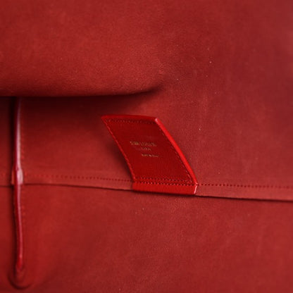 Saint Laurent Calfskin Large Shopping Tote Red 8 of 10