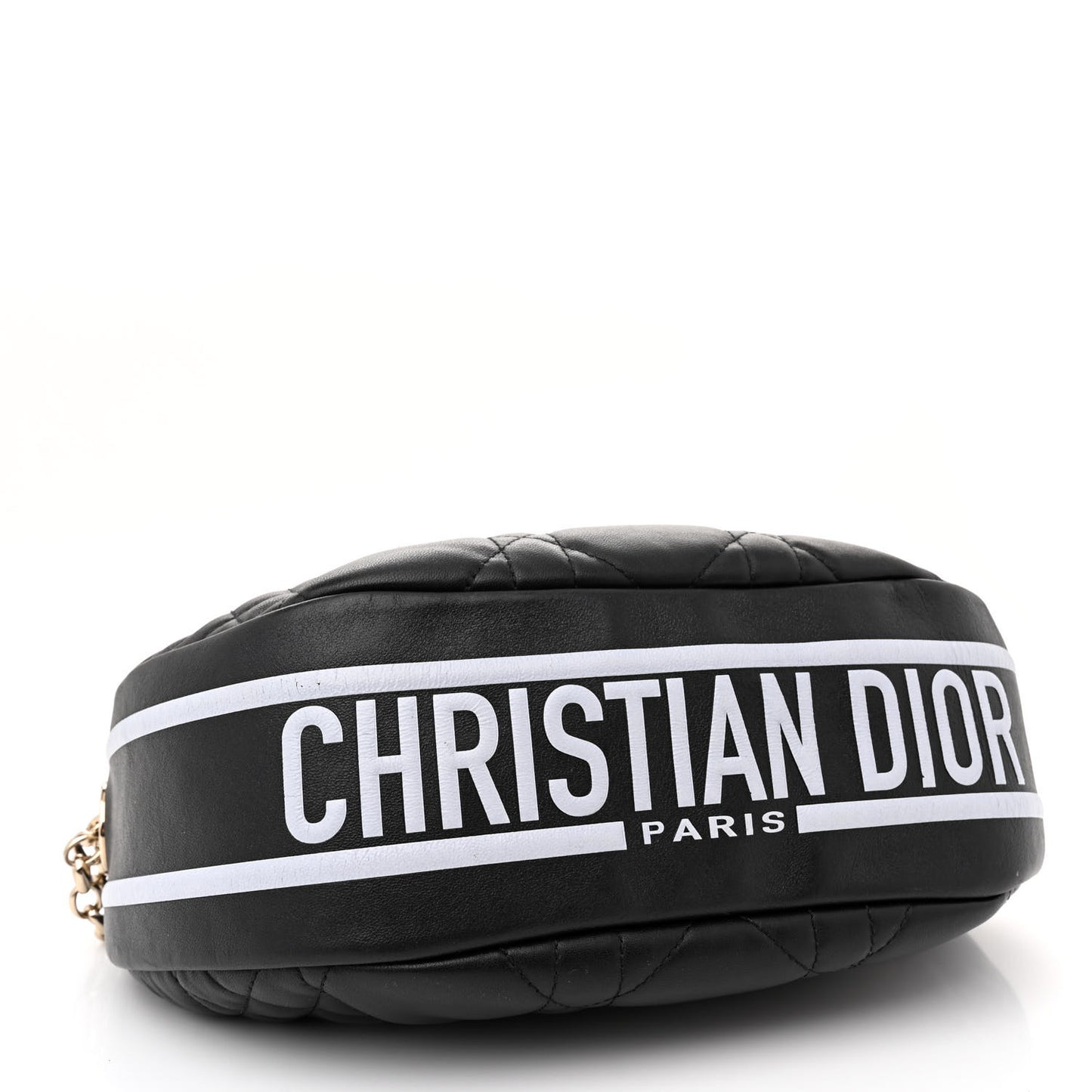 Lambskin Cannage Medium Dior Vibe Hobo Bag Black