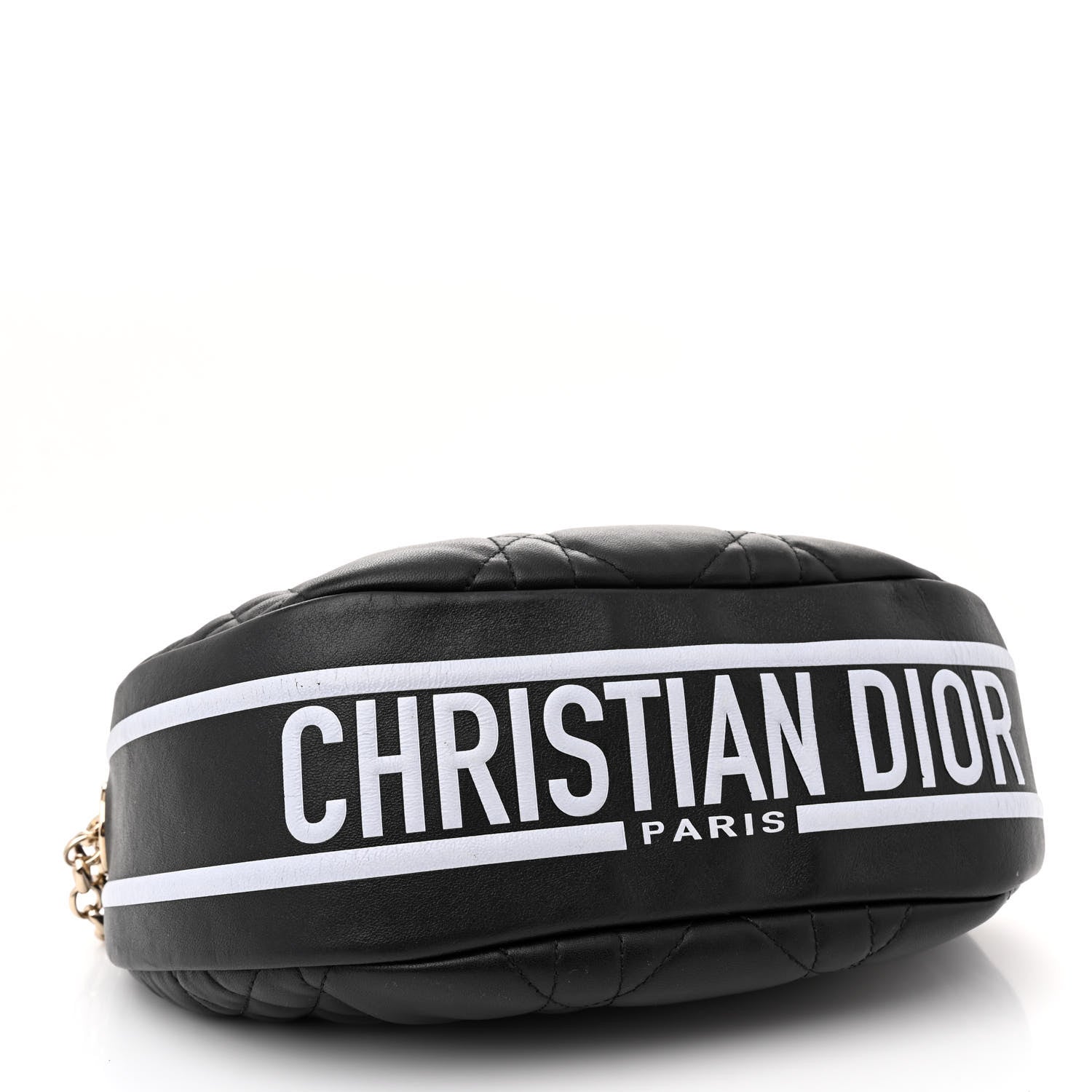 Christian Dior Lambskin Cannage Medium Dior Vibe Hobo Bag Black 4 of 12