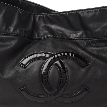 Chanel Calfskin Modern Chain Rhodoid Hobo Black 10 of 11