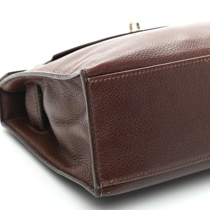 Hermes Evergrain Kelly Pochette Clutch Havane 8 of 9
