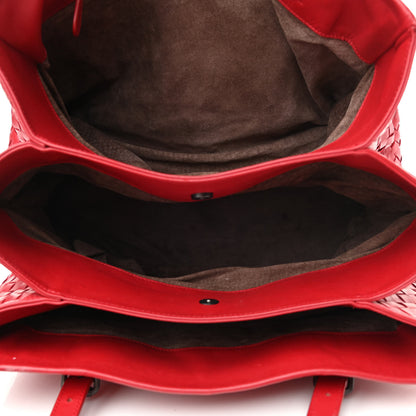 Bottega Veneta Nappa Intrecciato Medium Roma Tote Red 5 of 10