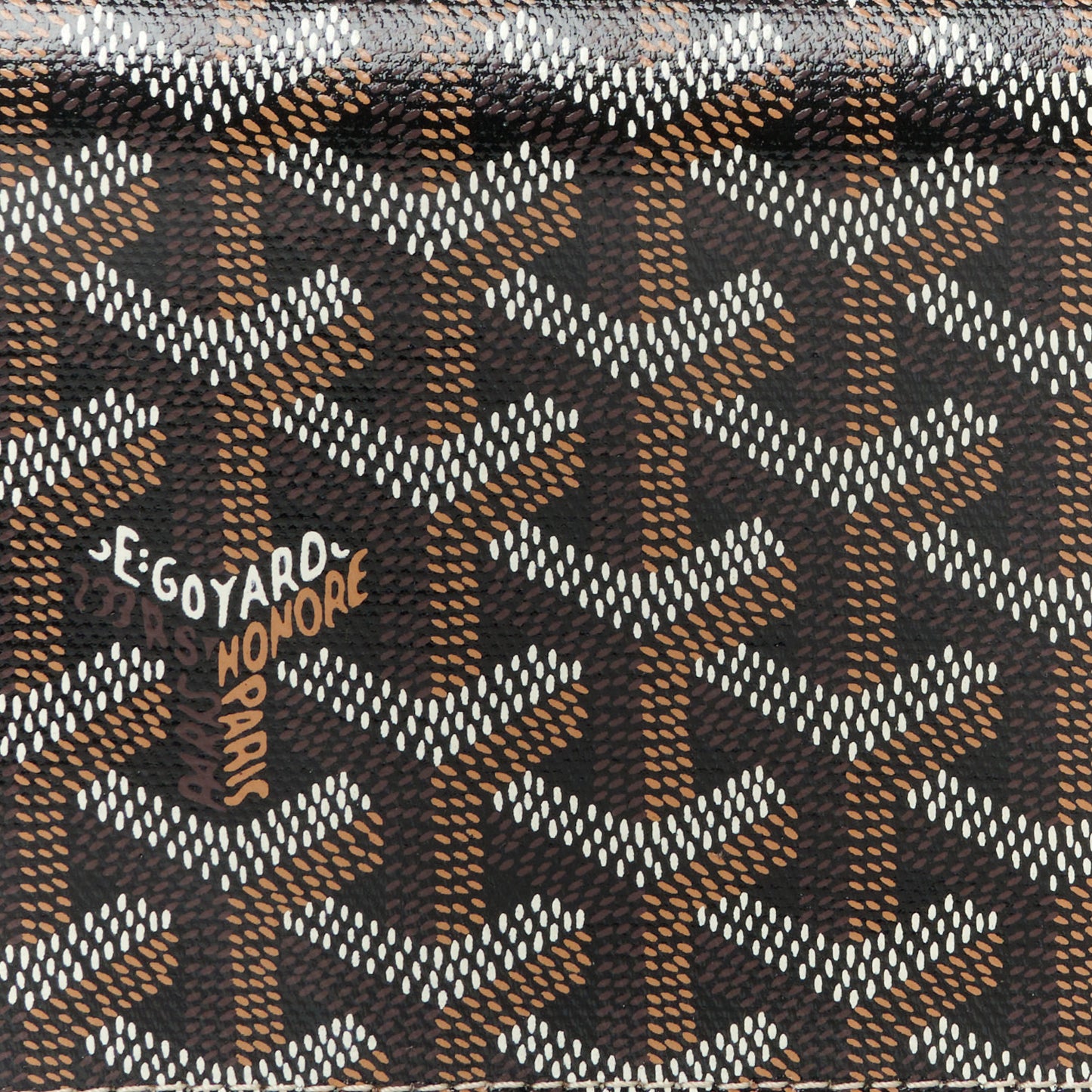 Goyardine Richelieu Wallet Black Gold