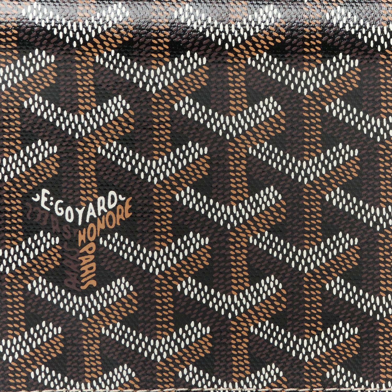 Goyard Goyardine Richelieu Wallet Black Gold 8 of 9