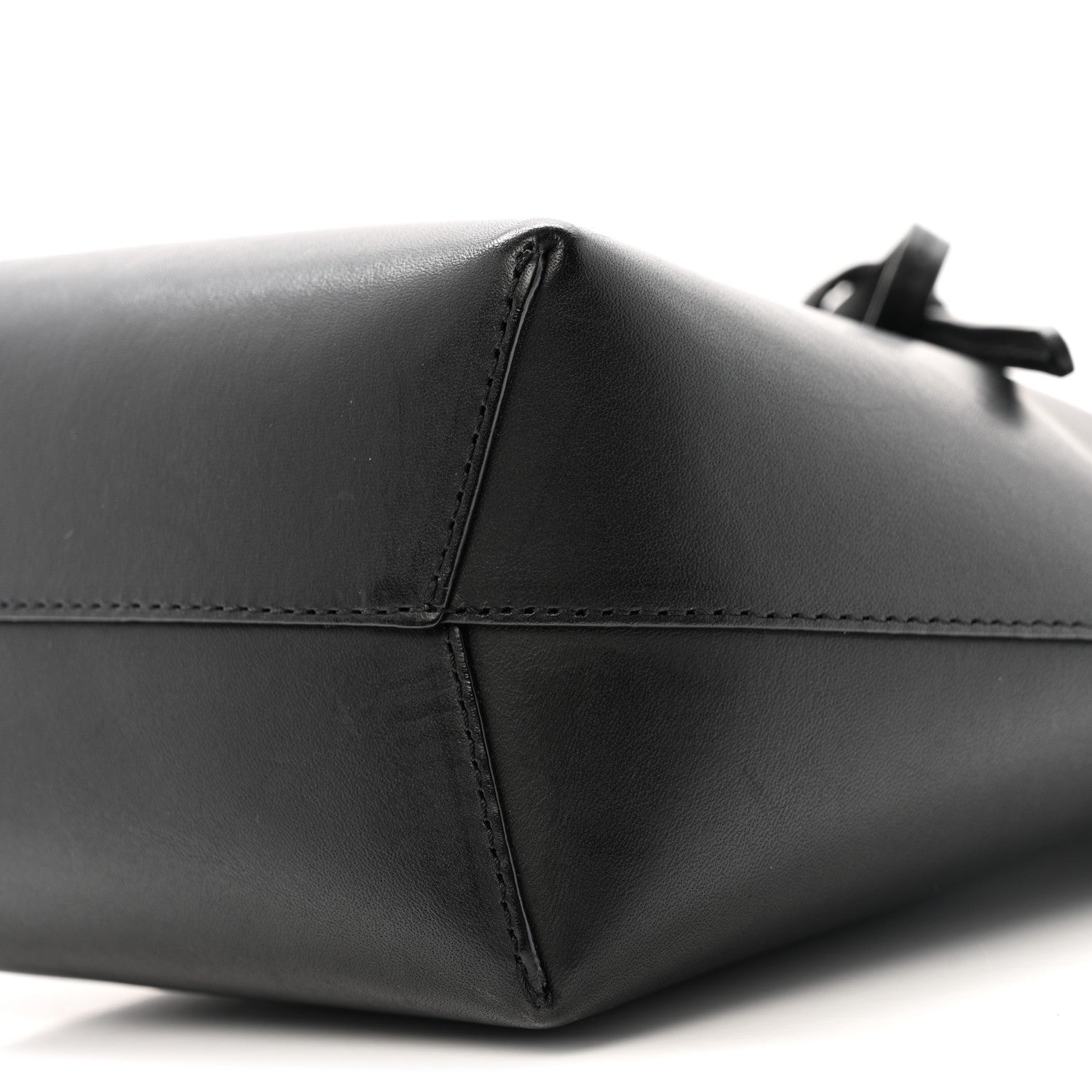 Mansur Gavriel Vegetable Tanned Calfskin Mini Mini Bucket Bag Black Flamma 10 of 12