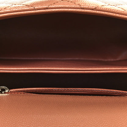 Chanel Caviar Quilted Mini Coco Handle Flap Brown 5 of 11