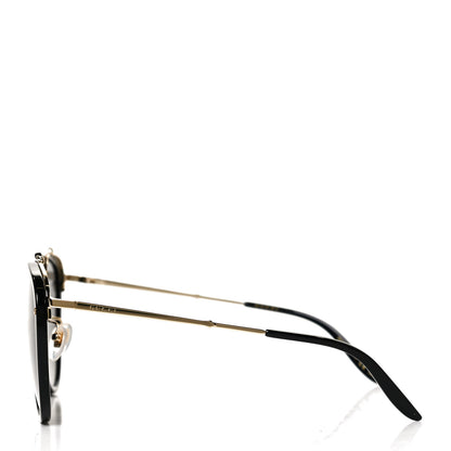 Gucci Metal Aviator Sunglasses GG0672S Black Gold 3 of 8