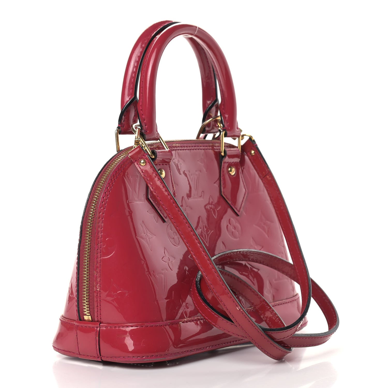 Louis Vuitton Vernis Alma BB Rose Indien 3 of 14