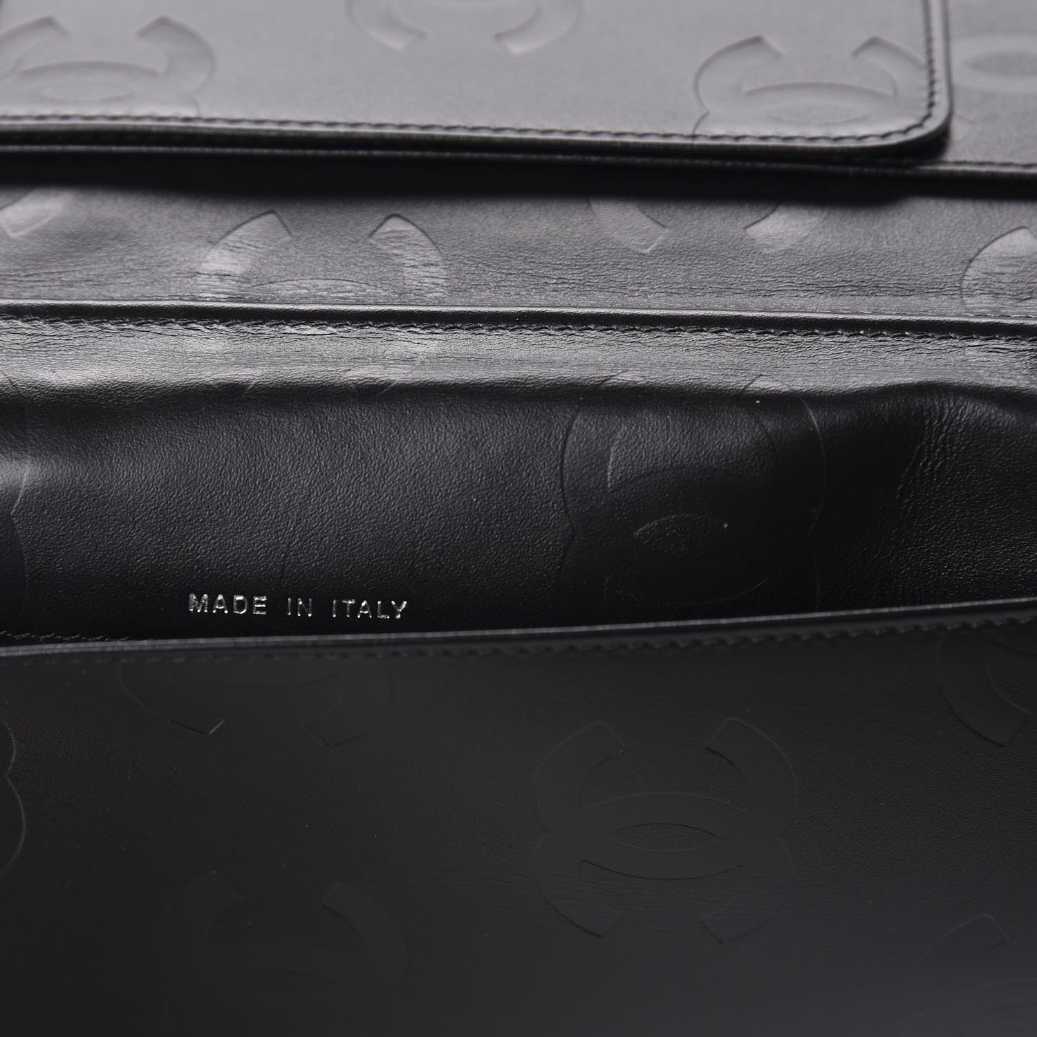 Chanel Calfskin Quilted Large Cambon Agenda Planner Black 6 of 12