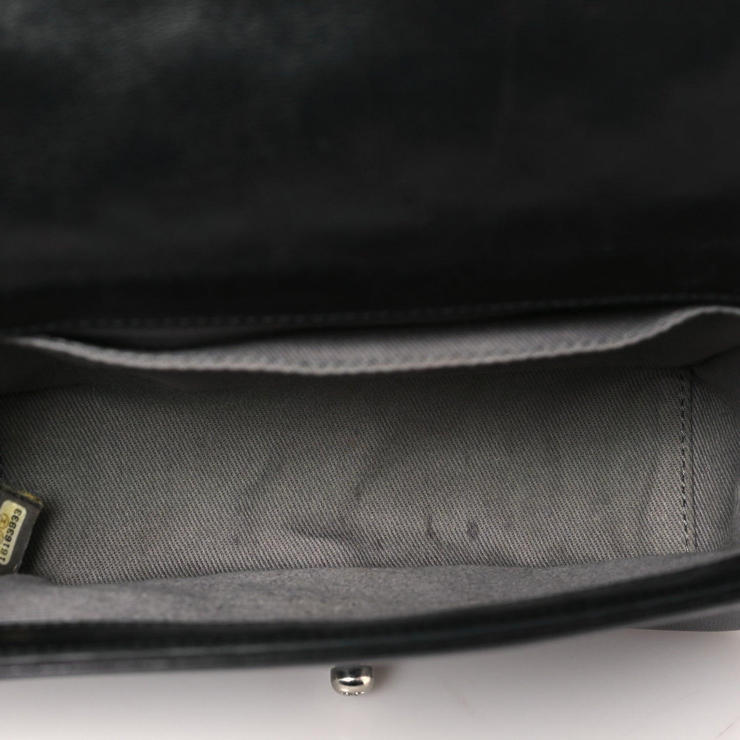 Lambskin Galuchat Stingray Small Boy Crossbody Flap Black