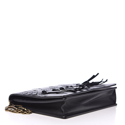 Bottega Veneta Nappa Intrecciato Brio Chain Wallet Black 4 of 9