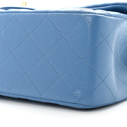 Chanel Caviar Quilted Jumbo Double Flap Blue 10 of 16