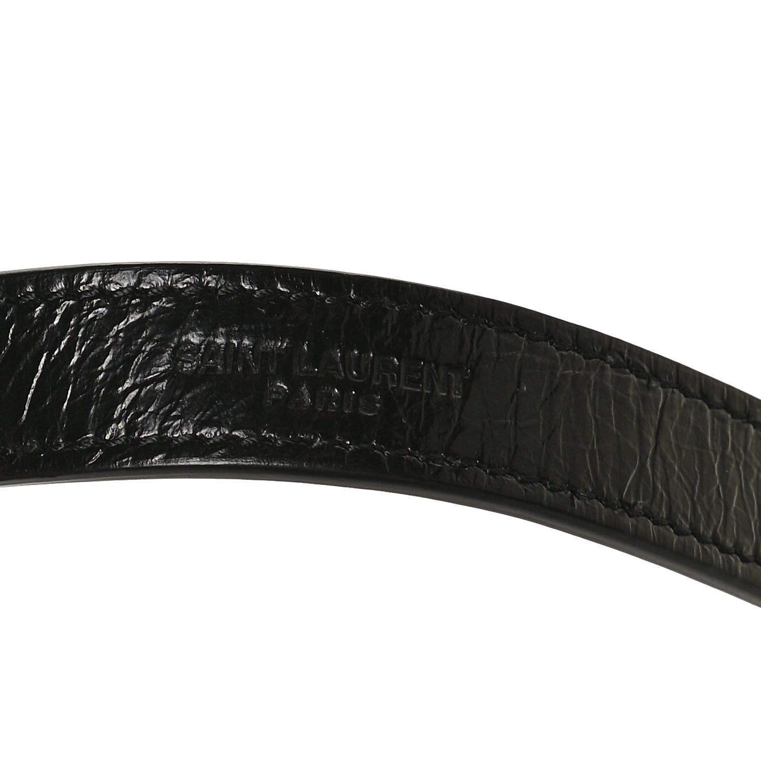 Saint Laurent Crinkled Calfskin Matelasse Monogram Niki Chain Wallet Black 8 of 11