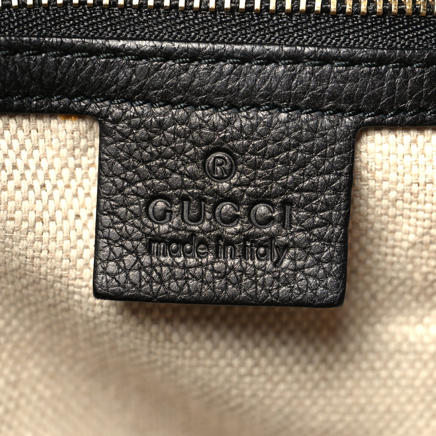 Pebbled Calfskin Medium Soho Shoulder Bag Black
