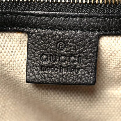 Gucci Pebbled Calfskin Medium Soho Shoulder Bag Black 6 of 13