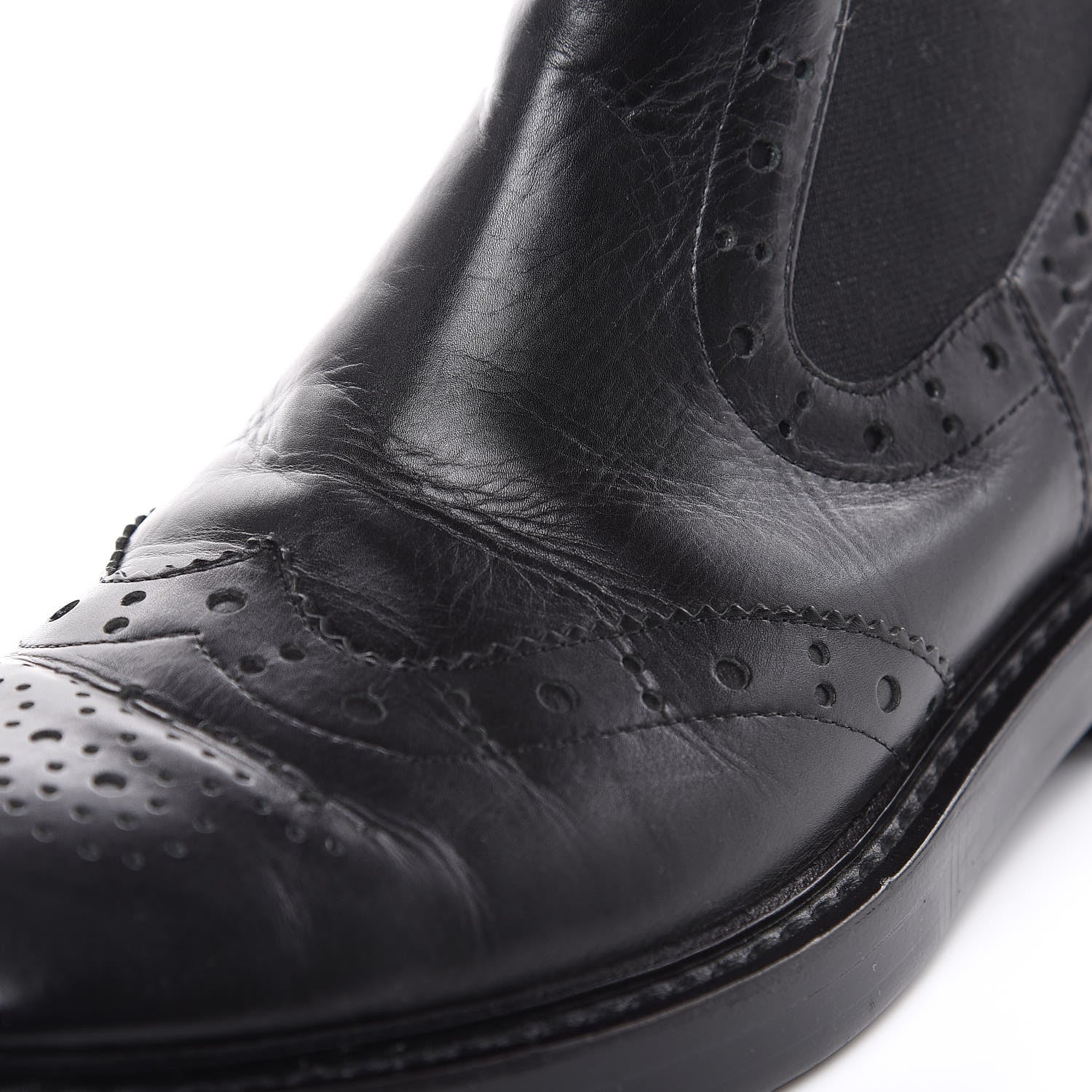 Balenciaga Calfskin Womens Studded Chelsea Boots 40 Black 8 of 10