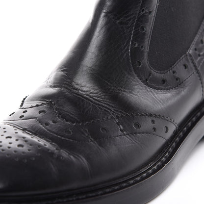 Balenciaga Calfskin Womens Studded Chelsea Boots 40 Black 8 of 10