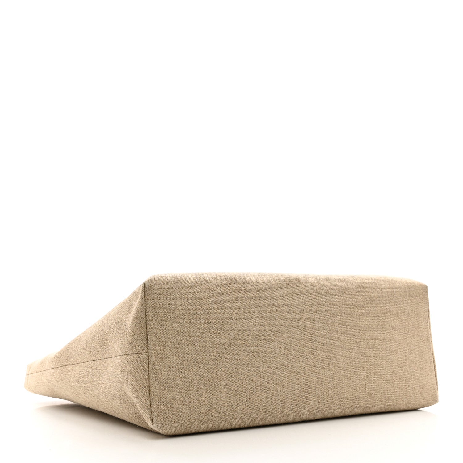 Celine Canvas Calfskin Paris Horizontal Cabas Tan 4 of 9