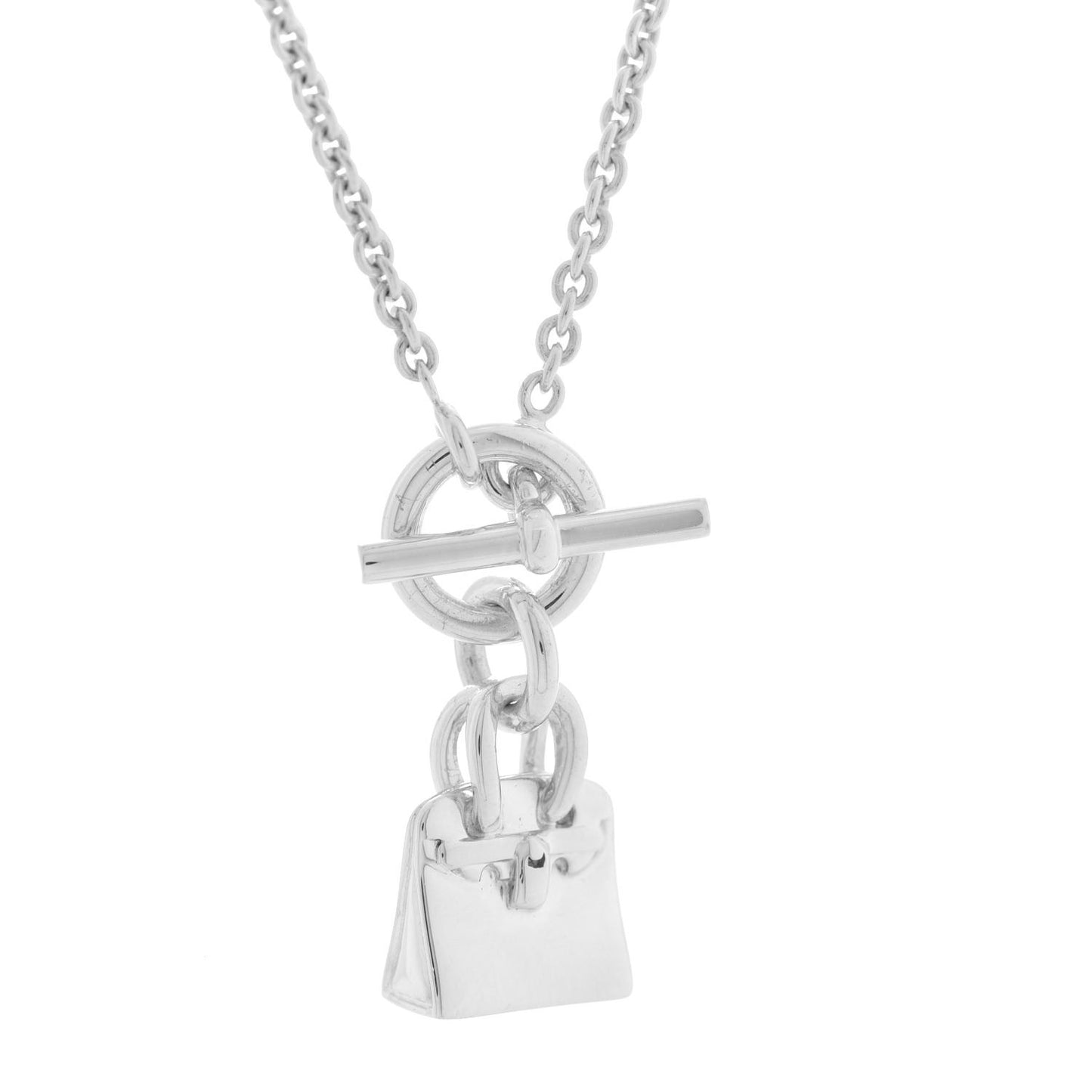 Sterling Silver Birkin Amulette Pendant Necklace