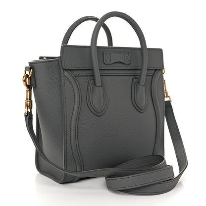 Celine Baby Drummed Calfskin Nano Luggage Kohl 3 of 11