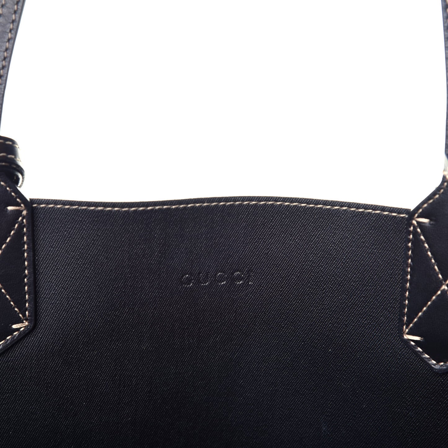 GG Supreme Monogram Large Reversible Tote Beige Black