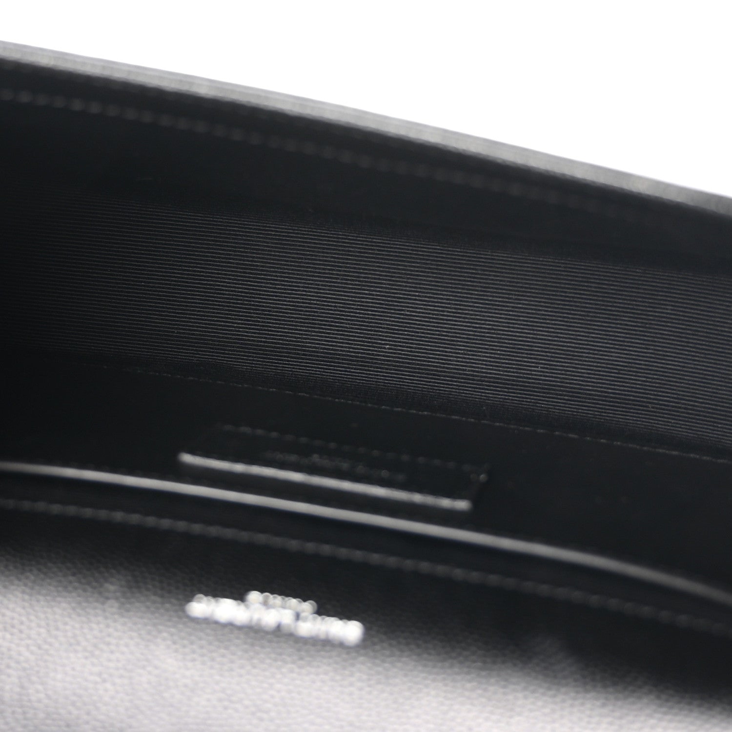 Saint Laurent Grain De Poudre Small Classic Monogram Kate Satchel Black 5 of 11