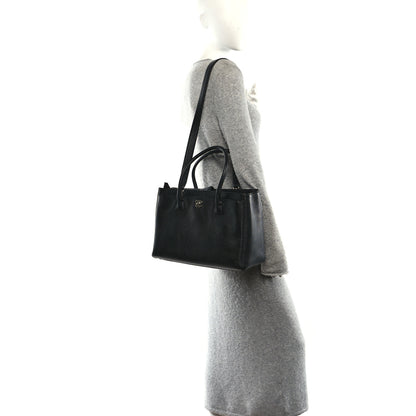 Chanel Calfskin Cerf Executive Shopper Tote Black 2 of 11