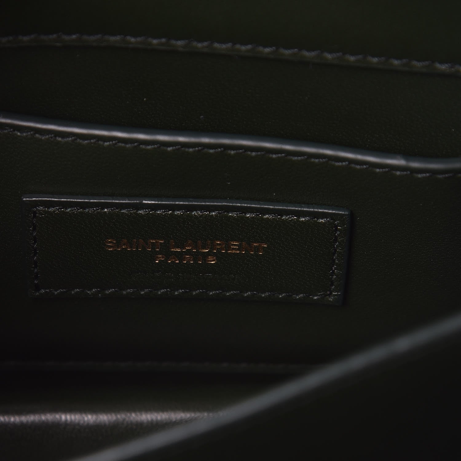 Saint Laurent Velvet Small Monogram Sunset Dark Green 6 of 8