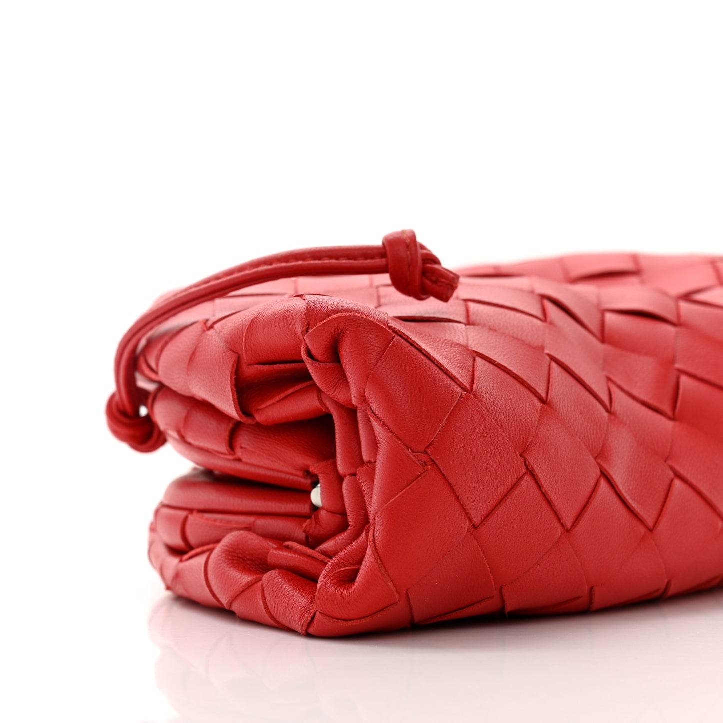 Nappa Intrecciato The Mini Pouch Bright Red
