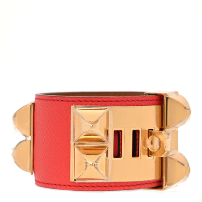 Hermes Epsom Collier de Chien CDC Bracelet S Rose Jaipur 3 of 7