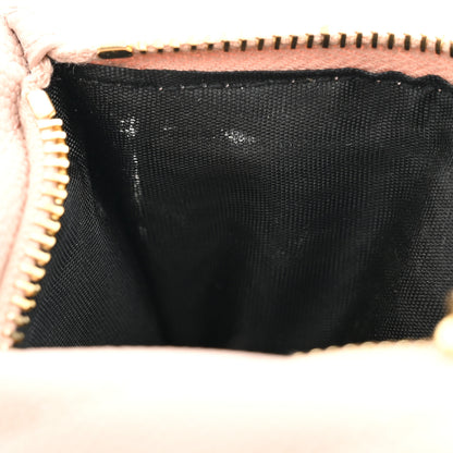 Saint Laurent Grain De Poudre Matelasse Chevron Monogram Compact Wallet Pale Pink 8 of 11