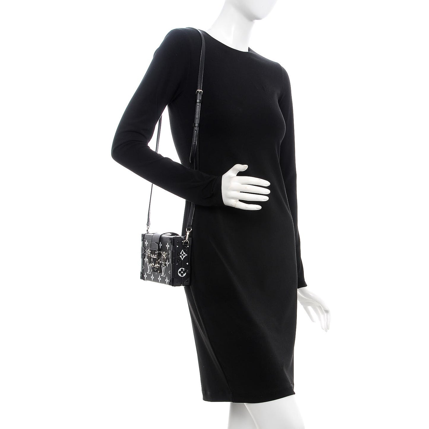 Reflective Petite Malle Black