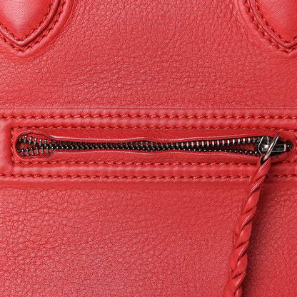 Celine Supple Calfskin Medium Phantom Luggage Vermillion 8 of 13