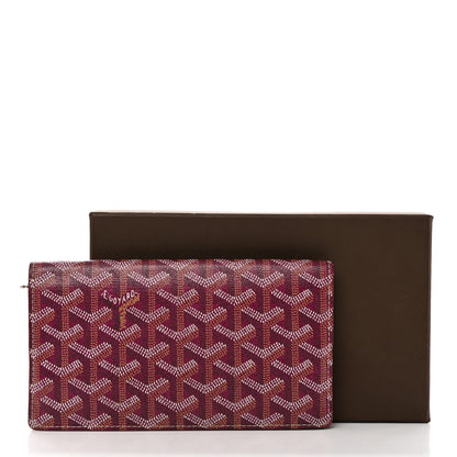 Goyard Goyardine Richelieu Wallet Burgundy 9 of 9