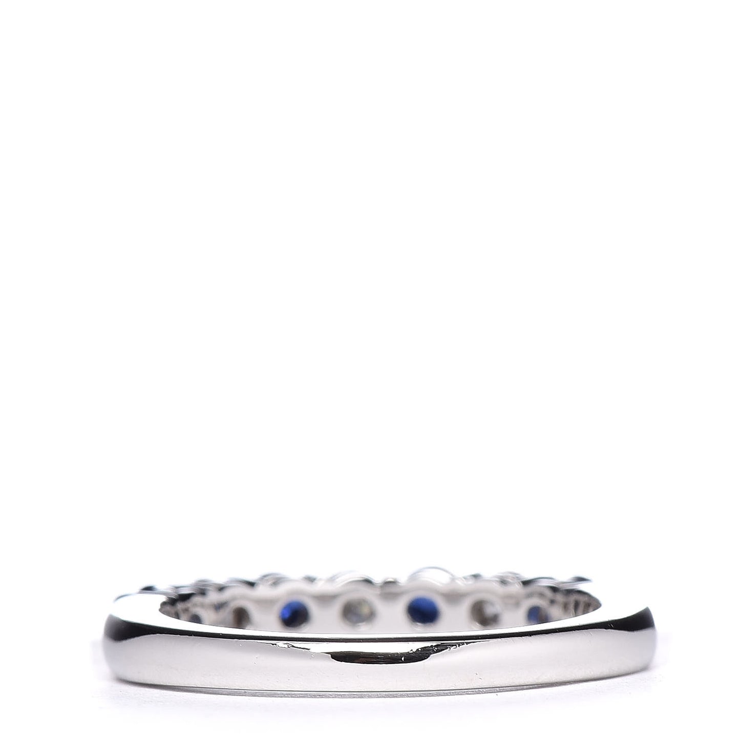 Platinum Diamond Blue Sapphire Embrace Ring 49 5