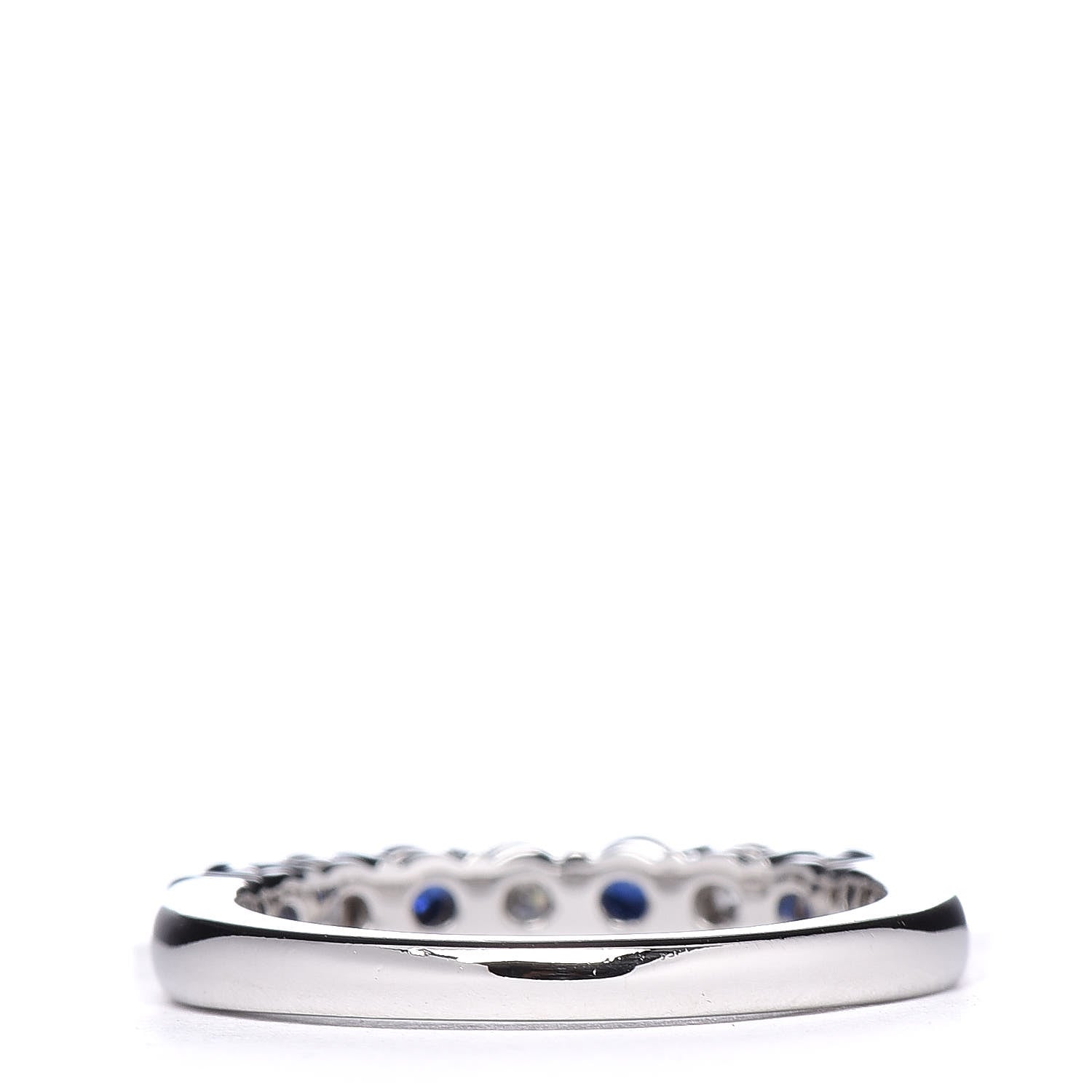 Tiffany Platinum Diamond Blue Sapphire Embrace Ring 49 5 4 of 6