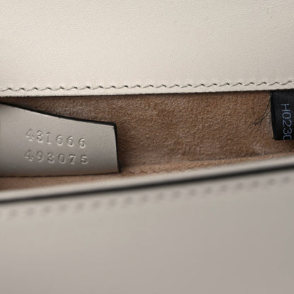 Gucci Calfskin Mini Sylvie Chain Shoulder Bag White 8 of 12