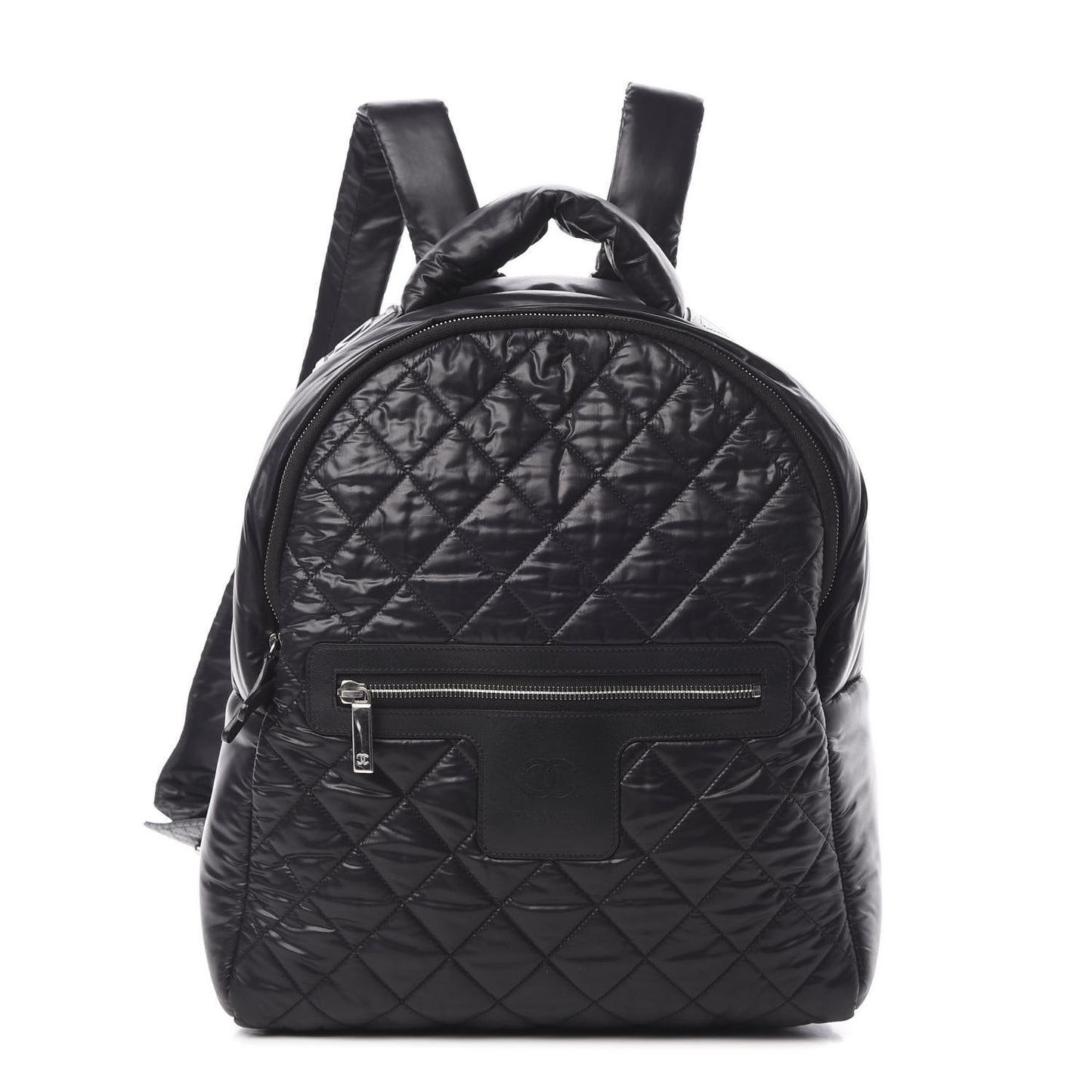 Nylon Quilted Coco Cocoon Backpack Black