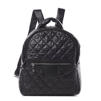 Chanel Nylon Quilted Coco Cocoon Backpack Black 1 of 9