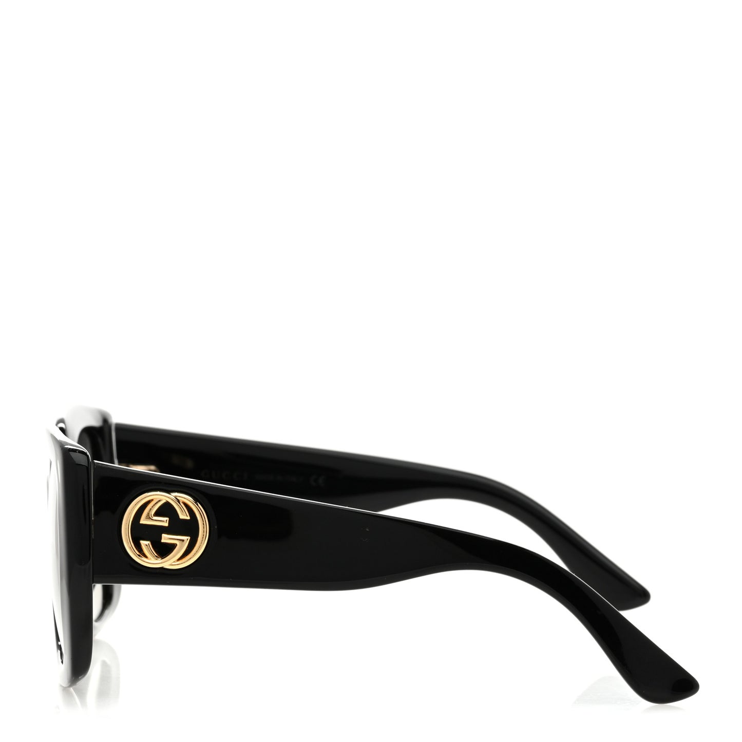 Acetate Square Frame Sunglasses GG0141S Black