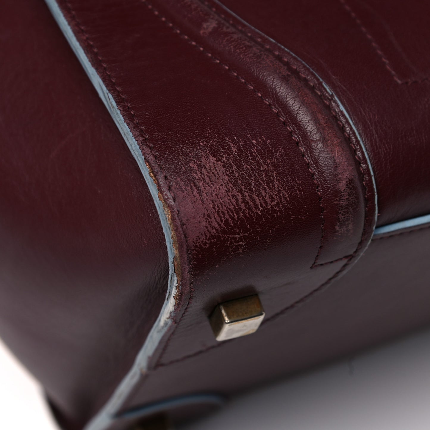 Palmelato Mini Luggage Burgundy Azur Blue