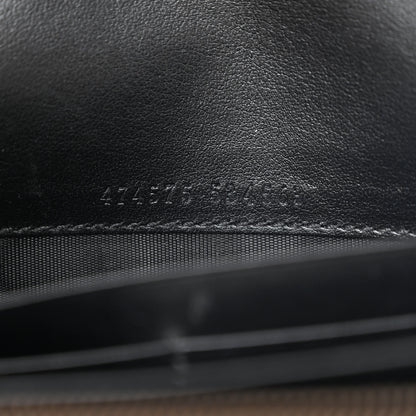 Gucci Calfskin Matelasse GG Marmont Chain Wallet Black 7 of 12