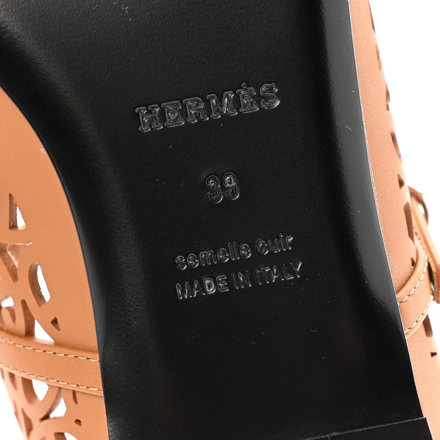 Calfskin Meli Ballet Flats 39 Naturel