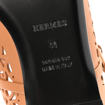 Hermes Calfskin Meli Ballet Flats 39 Naturel 8 of 9