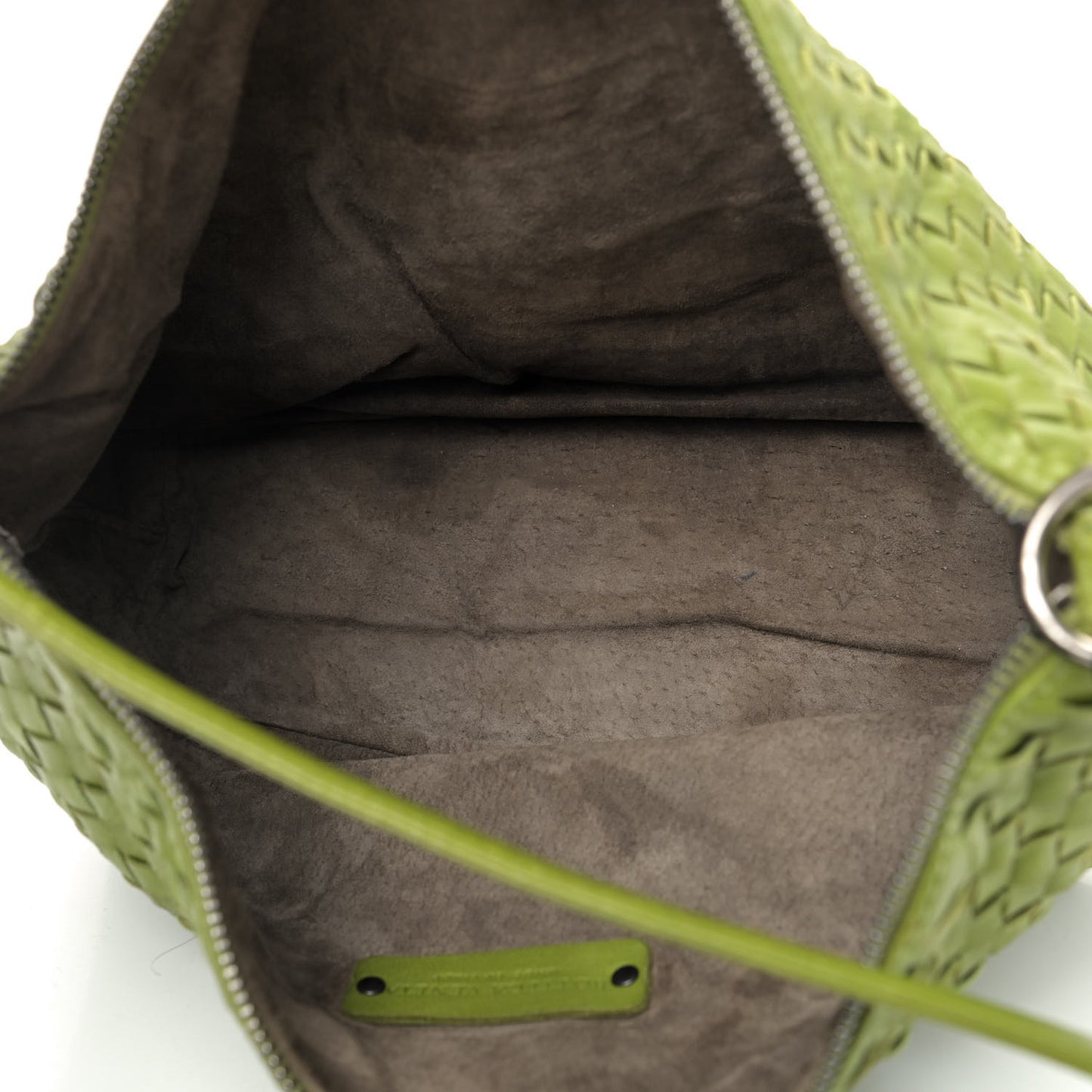 Nappa Intrecciato Small Shoulder Bag Assenzio