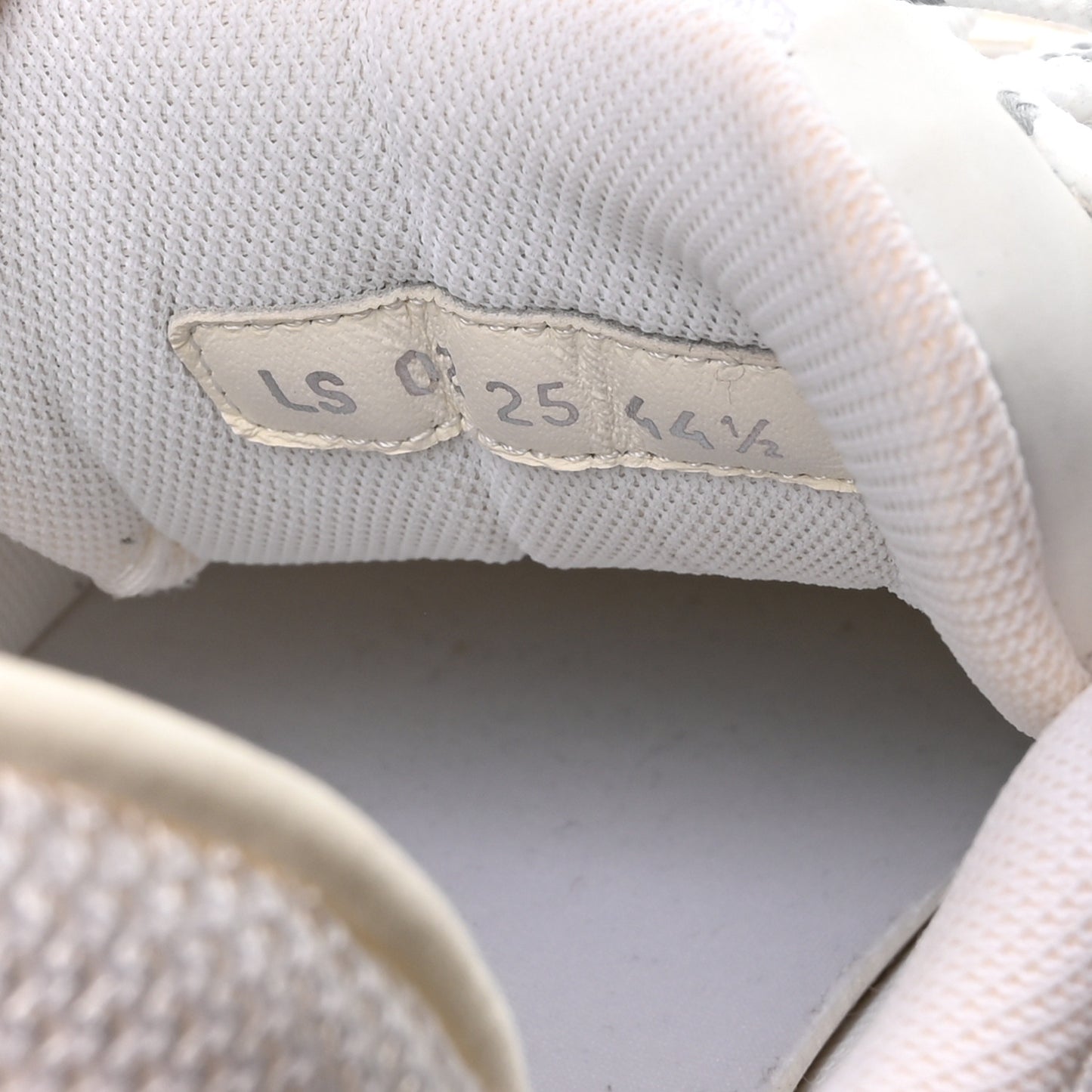 Technical Mesh Calfskin Mens B30 Sneakers 44.5 White Light Grey