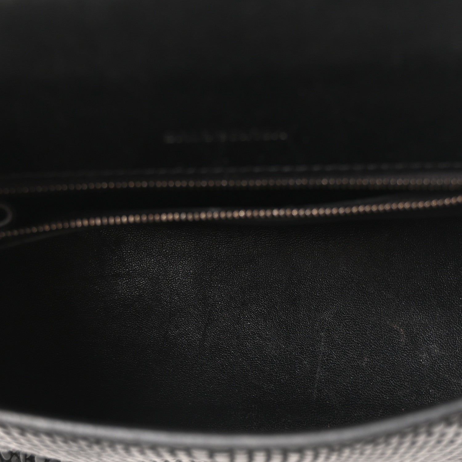 Balenciaga Matte Calfskin Snake Embossed Tonal B Small Hourglass Top Handle Bag Black 8 of 19