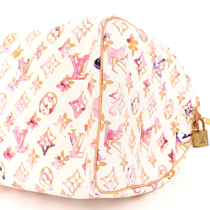 Louis Vuitton LOUIS VUITTON Watercolor Aquarelle Speedy 30 White 9 of 11