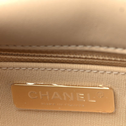 Chanel Lambskin Quilted Large Chanel 19 Flap Beige 6 of 8