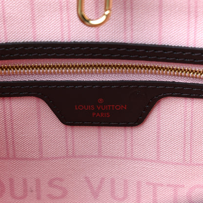 Louis Vuitton Damier Ebene Neo Neverfull MM Rose Ballerine 7 of 12